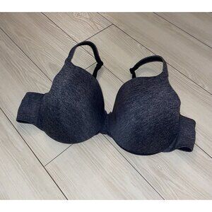 Cacique True Embrace T-Shirt Bra Lined Underwire Womens 44C Gray